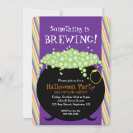 Etwas ist Brauen, Hexenpfeifen, Halloween-Party Einladung
