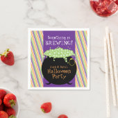 Etwas ist Brechen, Personalisiertes Halloween-Part Serviette (Beispiel)