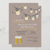 Etwas ist Brewing Baby Shower 2 Einladung (Vorne/Hinten)