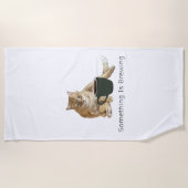 Etwas ist das Brennen von Strandtuch (Vorderseite)