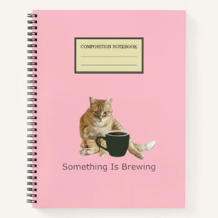 Etwas ist das Brewing Spiral Notebook Notizblock