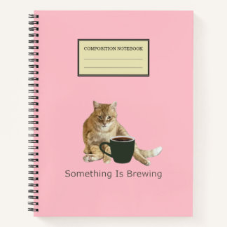 Etwas ist das Brewing Spiral Notebook Notizblock