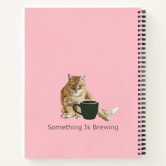 Etwas ist das Brewing Spiral Notebook Notizblock (Rückseite)