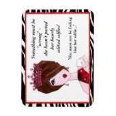 Etwas ist falsch - sie hat nicht stündlich selfie magnet (Vertikal)