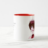 Etwas ist falsch - sie hat nicht stündlich selfie zweifarbige tasse (Mittel)