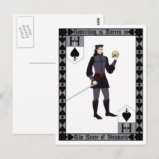 Etwas ist faul postkarte (Vorne/Hinten)