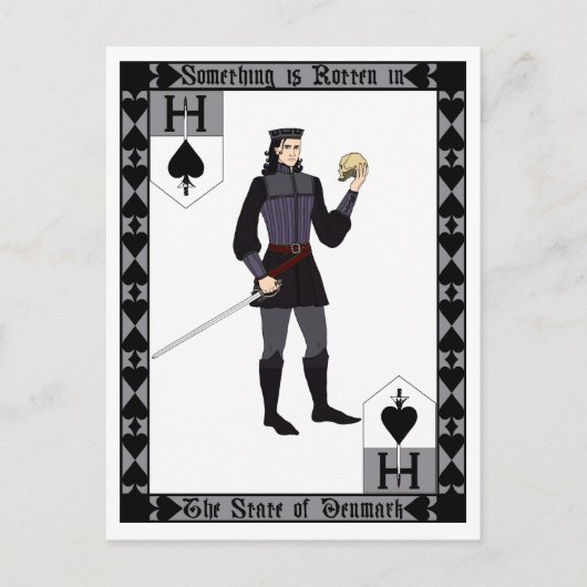 Etwas ist faul postkarte (Vorderseite)