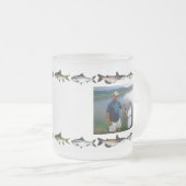 Etwas ist fischartige personalisierte mattierte mattglastasse (VorderseiteRechts)