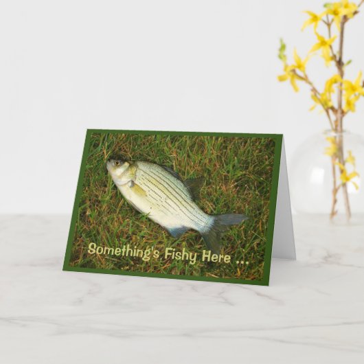 Etwas ist hier zu fischen - man scheint nie zu alt karte (Gelbe Blume)