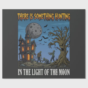 Etwas Jagdlicht Mond Halloween Heißer Zom Geschenkpapier