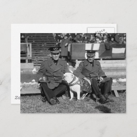 Etwas kleiner bitte, 1920er postkarte (Vorne/Hinten)