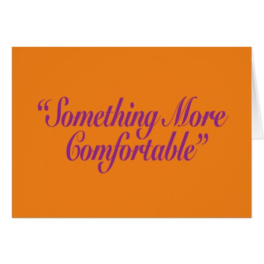 Etwas komfortablere Orange BG Card (Vorderseite (Horizontal))