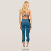 Etwas komfortableres Aquamarines BG Capri Leggings (Rückseite)