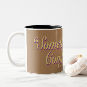 Etwas komfortableres Brown BG Zweifarbige Tasse