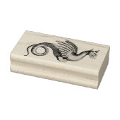 Etwas mittelalterliche Fantasie geflügelter Drache Gummistempel (Stempel)