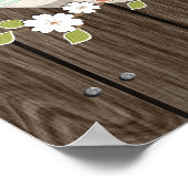 Etwas Neues Minze Boho Rustikales Brautparty Poster (Ecke)