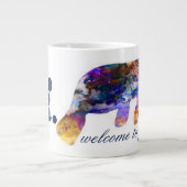 Etwas Neues Tasse_Watercolor Manatee Jumbo-Tasse (Vorderseite)