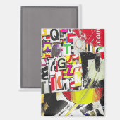 etwas Punkt com Collage Magnet (Vorderseite/Rückseite)