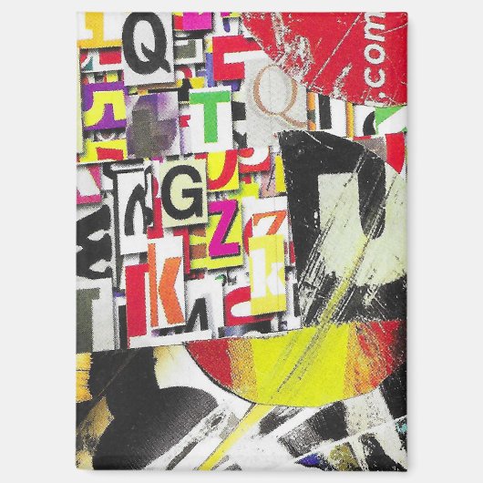 etwas Punkt com Collage Magnet (Vorderseite)