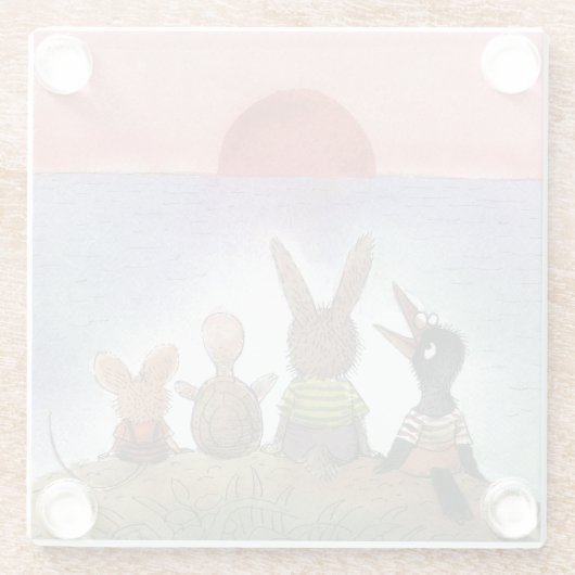 Etwas rot glasuntersetzer (Rückseite)