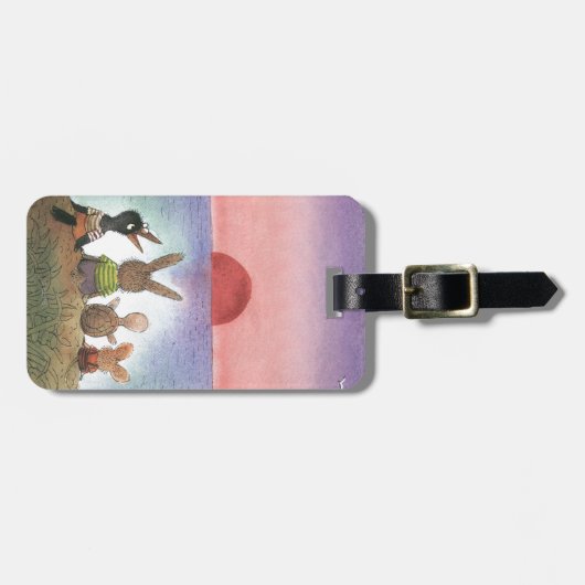 Etwas Rotes Gepäckanhänger (Vorderseite horizontal)