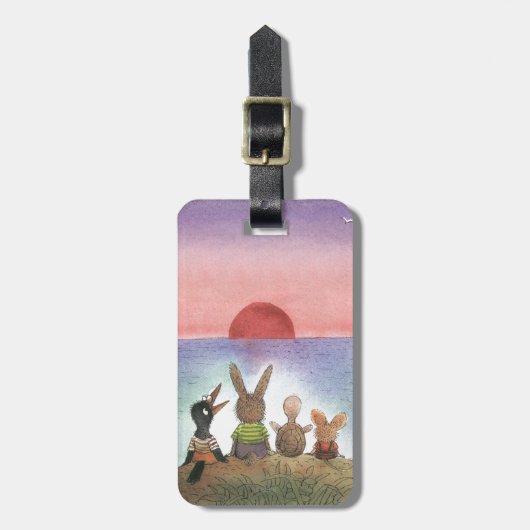 Etwas Rotes Gepäckanhänger (Vorderseite vertikal)