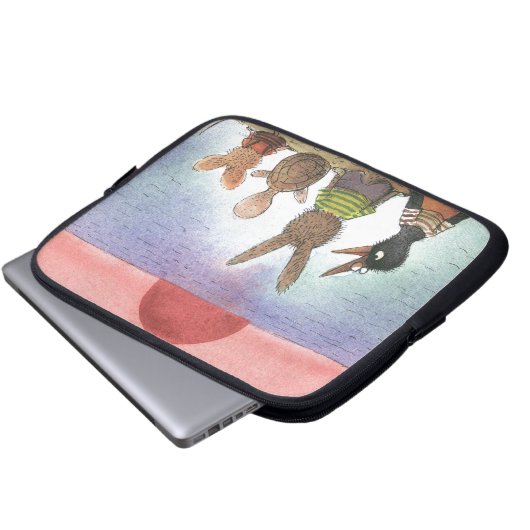 Etwas Rotes Laptopschutzhülle (Vorne Knopf)