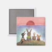 Etwas Rotes Magnet (Vorderseite/Rückseite)