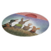 Etwas Rotes Schneidebrett (Ecke)