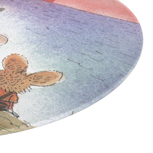 Etwas Rotes Schneidebrett (Ecke)