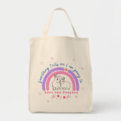 Etwas sagt mir, ich werde dich für immer Liebe geb Tragetasche (Vorne)