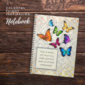 Etwas Schönes buntes SchmetterlingsNotebook Notizblock