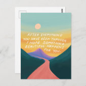 Etwas Schönes - Ermutigend Postkarte (Vorne/Hinten)