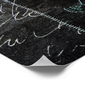 Etwas Seltsames an diesem Black Leinwand 1 Poster (Ecke)