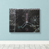 Etwas Seltsames an dieser schwarzen Leinwand 1 (Insitu (Holzboden))