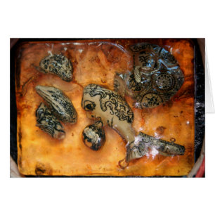 Etwas Seltsames in der Bernsteinkarte gefangen