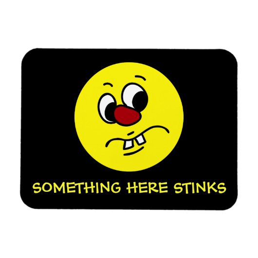 Etwas Stinkes Gesicht Grumpy Magnet (Horizontal)