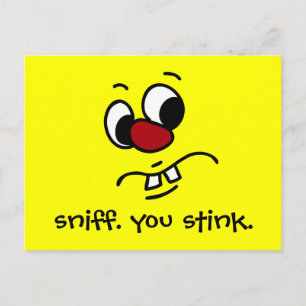 Etwas Stinkes Gesicht Grumpy Postkarte