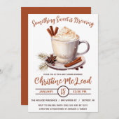 Etwas Süßes ist Brechen, Hot Cocoa Baby Dusche Einladung (Vorne/Hinten)