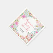 Etwas Süßes ist Tee Party Babydusche Serviette (Ecke)