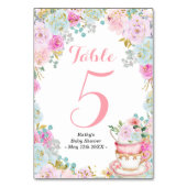 Etwas Süßes ist Tee Party Tischnummer zu brauen (Rückseite)