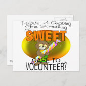 Etwas süßes suchen postkarte (Vorne/Hinten)