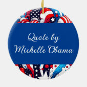 Etwas tun | Abstimmung Kamala 2024 Keramik Ornament (Hinten)