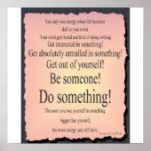 Etwas tun - sei jemand poster (Vorne)