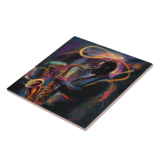 Etwas über ein Saxophon... Fliese (Seite)