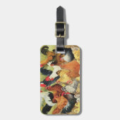 Etwas, ungefähr zu krähen gepäckanhänger (Vorderseite vertikal)