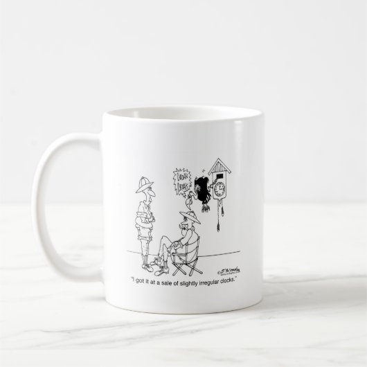 Etwas unregelmäßige Kuckucksuhr Kaffeetasse (Links)