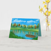 "Etwas vermisst… Sie!" See Karte (Gelbe Blume)