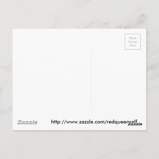 Etwas Vertrautes Postkarte (Rückseite)