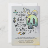 Etwas Wackeliges Halloween-Party Einladung (Vorderseite)